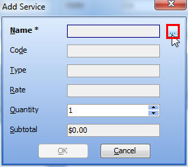 Click the Service Button