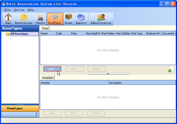Add Room Type ScreenShot